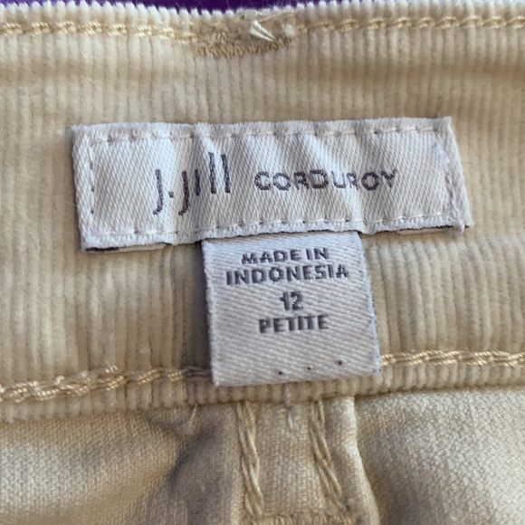 JJill off white corduroy pants 12petite - Picture 3 of 3